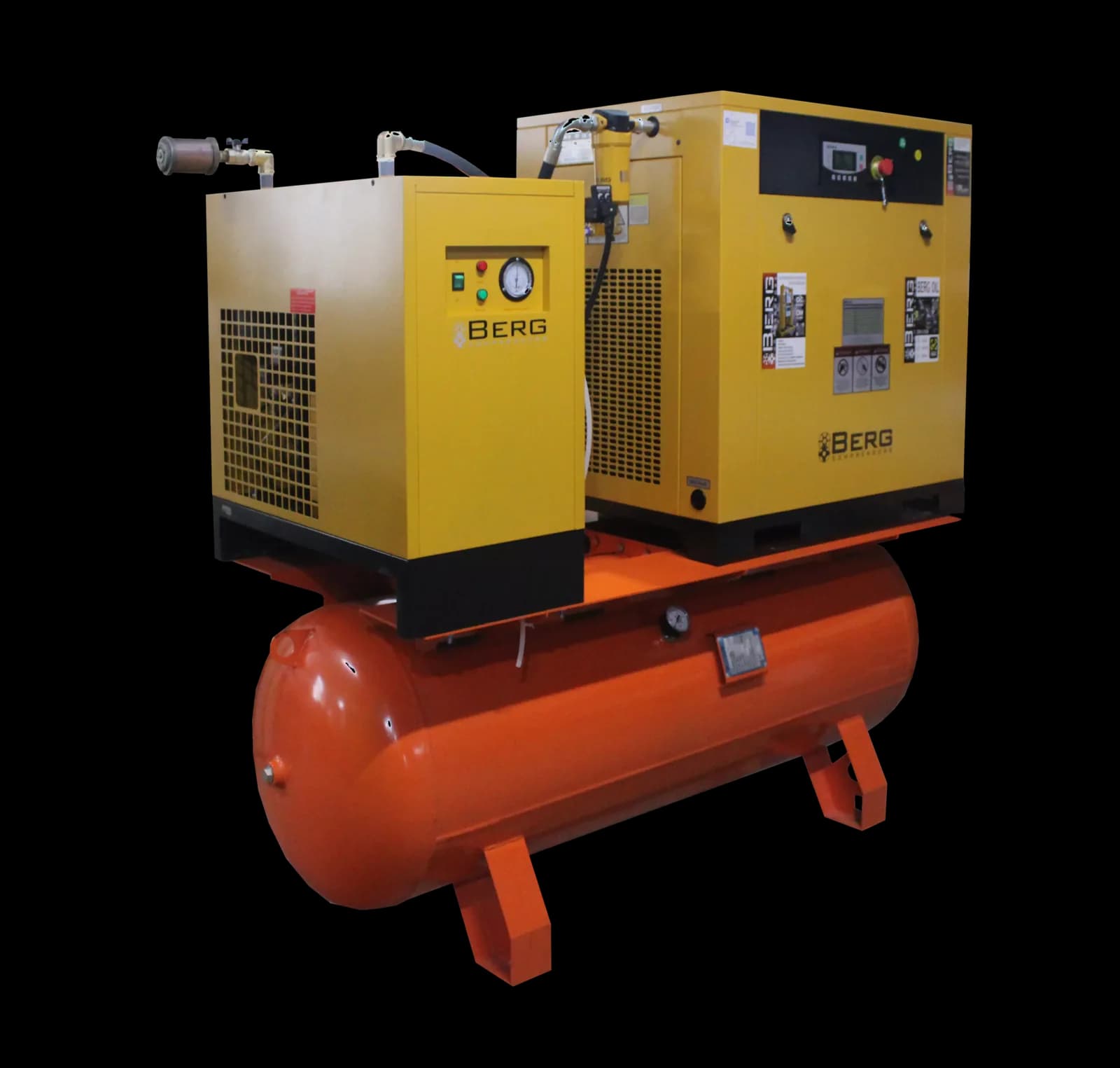 Винтовой компрессор BERG ВК-7.5РО-500, 7 бар (7 бар, IP 55)